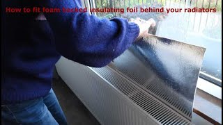Jan shows how to fit reflecting foil, get more heat from your radiators.