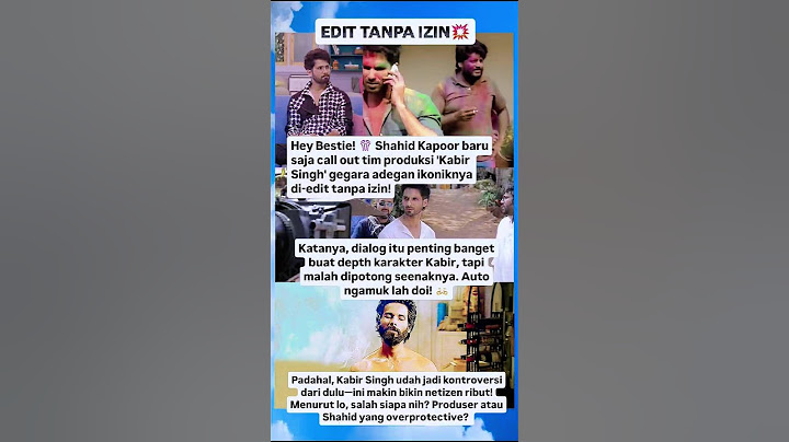 GARA-GARA INI SHAHID KAPOOR NGAMUK HEBOH! 😱