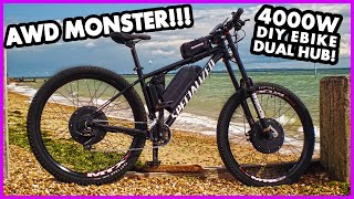 HOW FAST IS AN AWD DUAL MOTOR D.I.Y ELECTRIC BIKE?