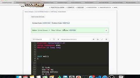 XOR Folding || XORFOLD || CodeChef June Cookoff || Full solution