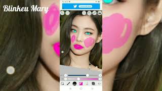 🌸 Jennie (BLACKPINK) - PINK THEME SMUDGE EDIT. | Blinkeu Mary 💗 screenshot 4