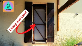Cheap and easy screen door