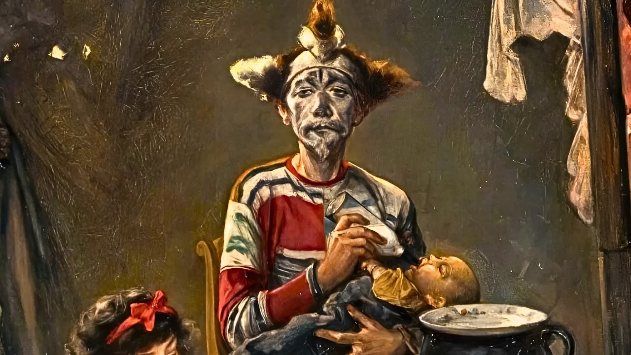 The Saddest Painting Of A Circus Clown