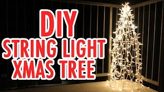 tree christmas diy string handmade hgtv