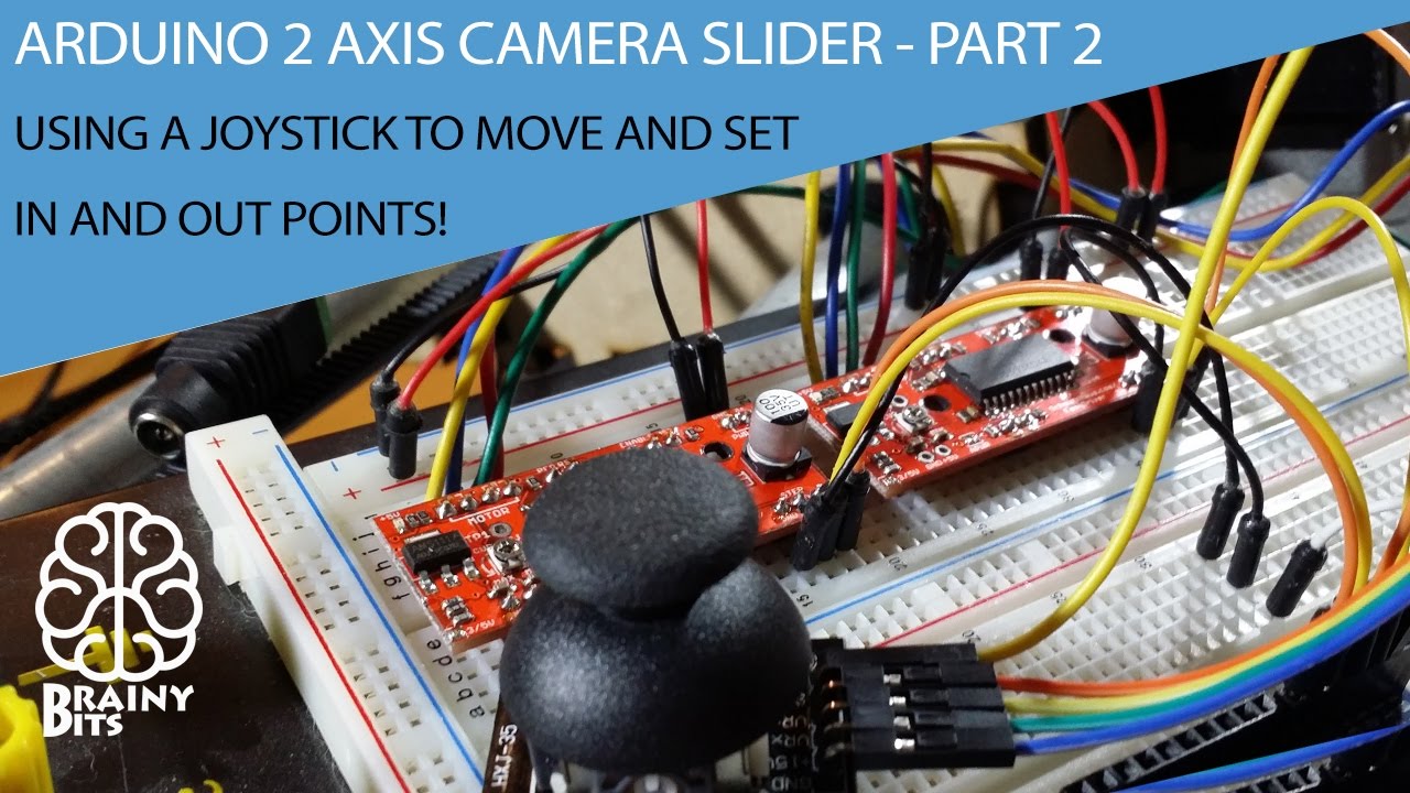 Arduino Stepper 2 Axis Camera Slider - Set IN and OUT points using a