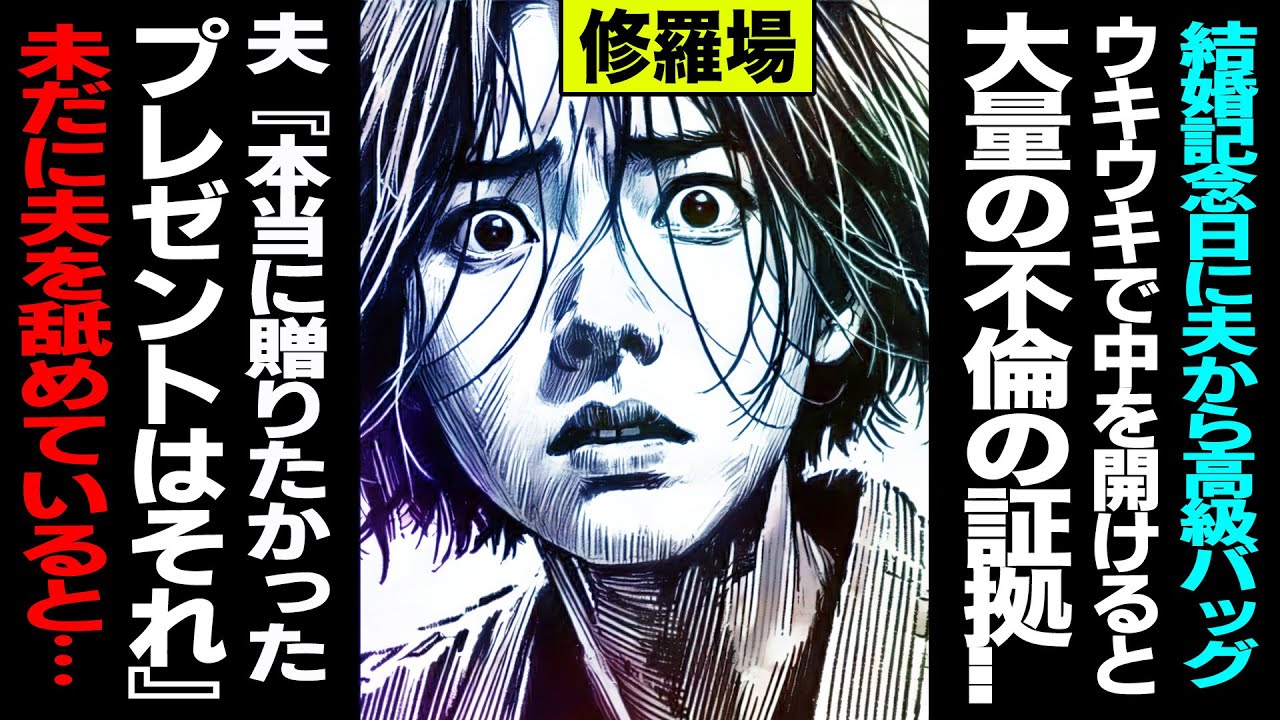 【漫画】結婚記念日に夫から高級バッグ→ウキウキで中を開けると不倫の証拠写真が...→夫『本当に贈りたかったプレゼントはそれ』→未だに夫を舐めていると...(修羅場)【セカイノナミダ】