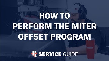 How to Perform the Miter Offset Program | CNC Sawjet Service