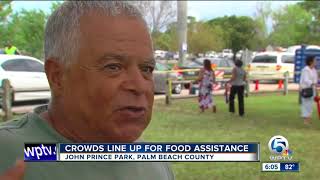 Long lines again on Day 2 of SNAP food assistance sign up sites in Palm Beach County