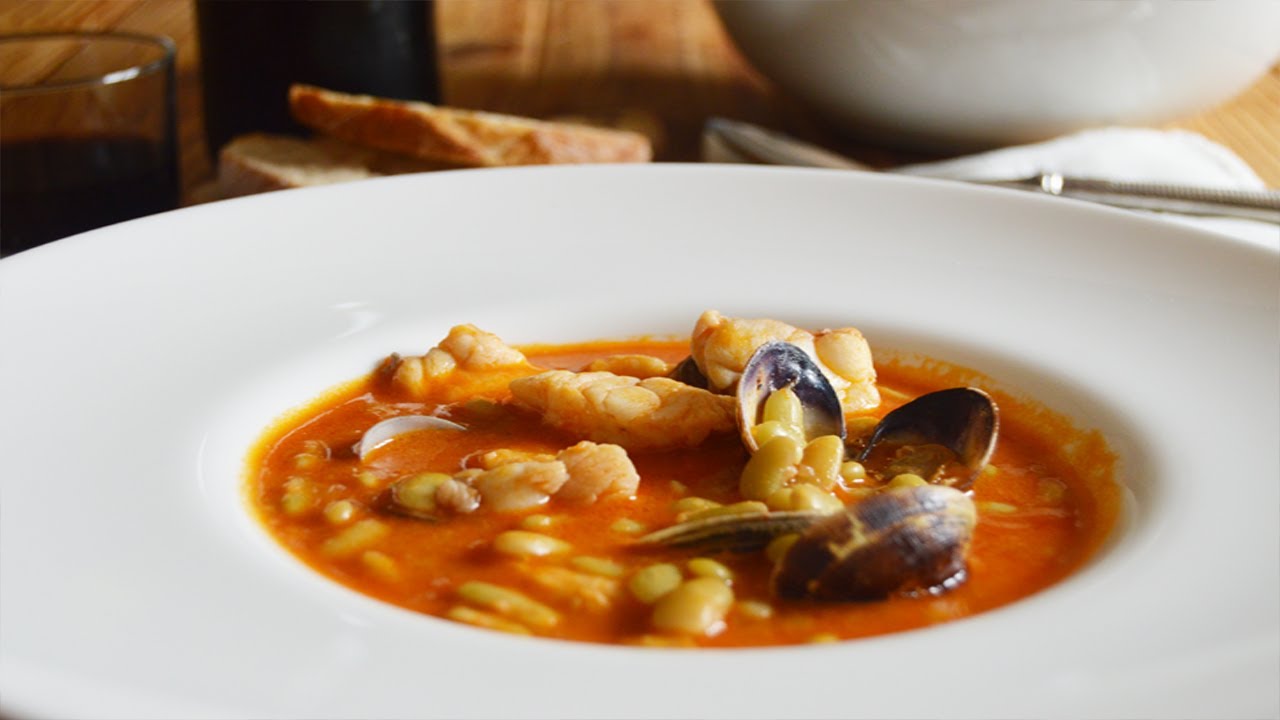 Verdinas con rape y almejas, Saca el Cucharon