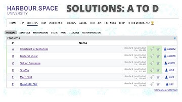 Codeforces Education Round 120 Solutions A, B, C, D