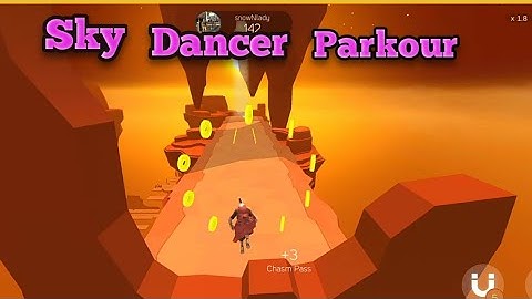 Sky Dancer Gameplay Parkour Free Runner game android and ios
