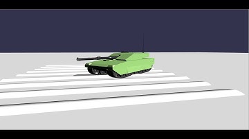 Tank physics demo in Babylon.js using raycast vehicles in ammo.js.