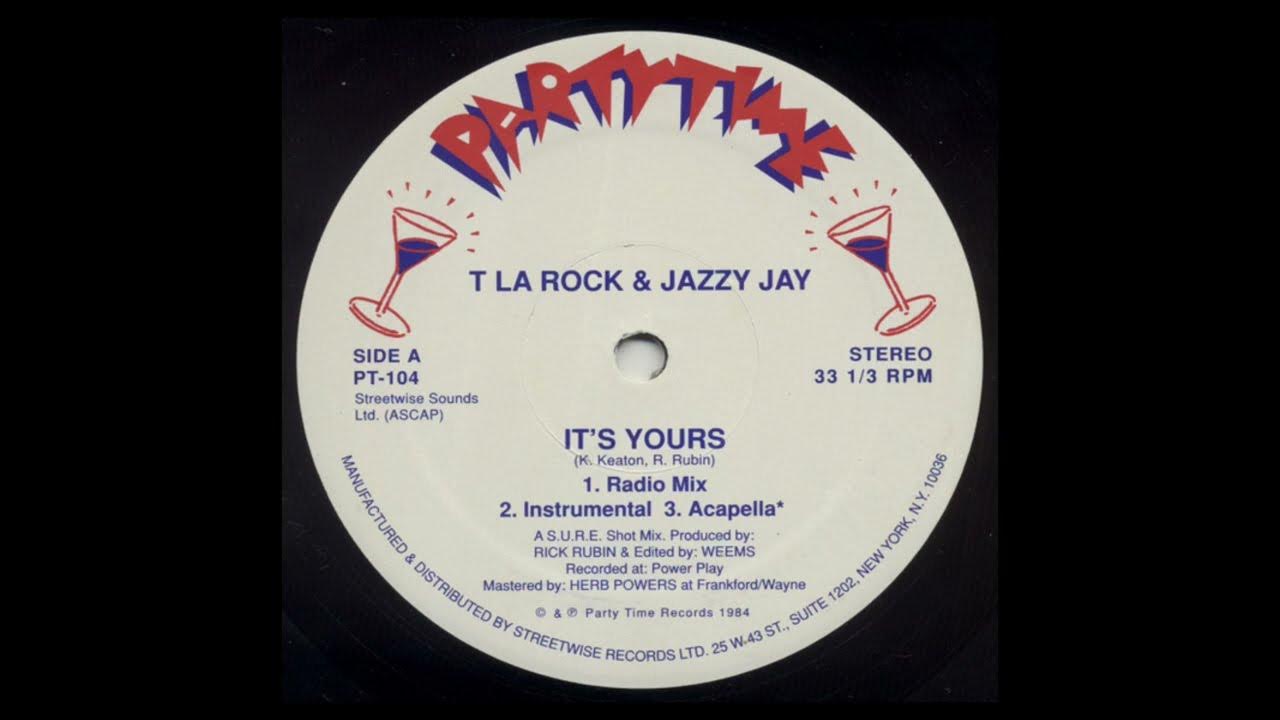 T La Rock & Jazzy Jay It's Yours (Acapella) YouTube