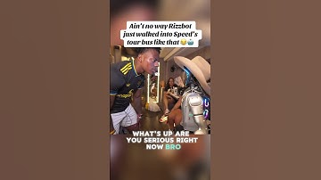 Ain’t no way Rizzbot just walked into Speed’s tour bus like that 😂🤖 #rizzbot #ishowspeed #shorts