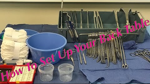 How To Set Up Your Back Table