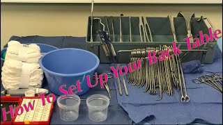 How To Set Up Your Back Table