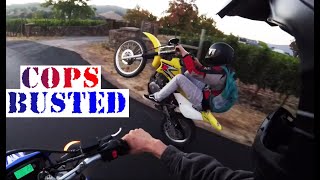 WHEELIES INFRONT OF POLICE  | ANGRY &amp; COOL COPS |