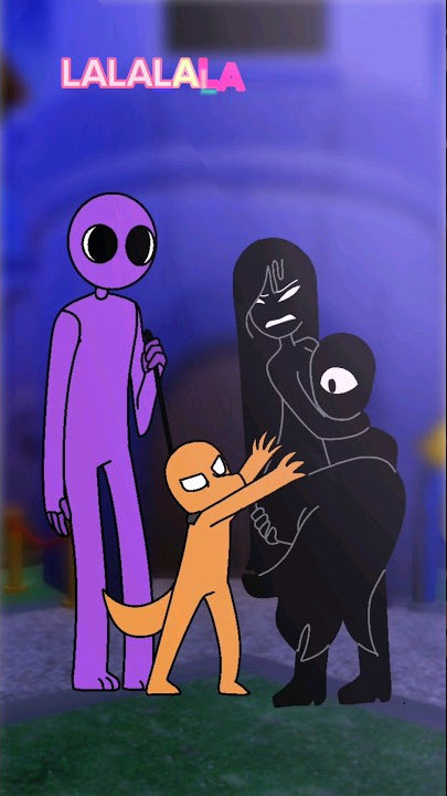LALALALA meme animation ( rainbow friends roblox ) best friends 💜💚💙🧡