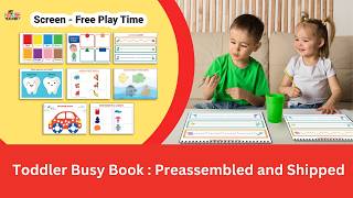 Toddler Busy Book - Activity Binder for young children 2 to 4 years