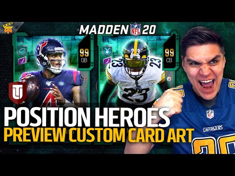 Position Heroes Preview! Custom Card Concepts!! | Madden 20 Ultimate Team