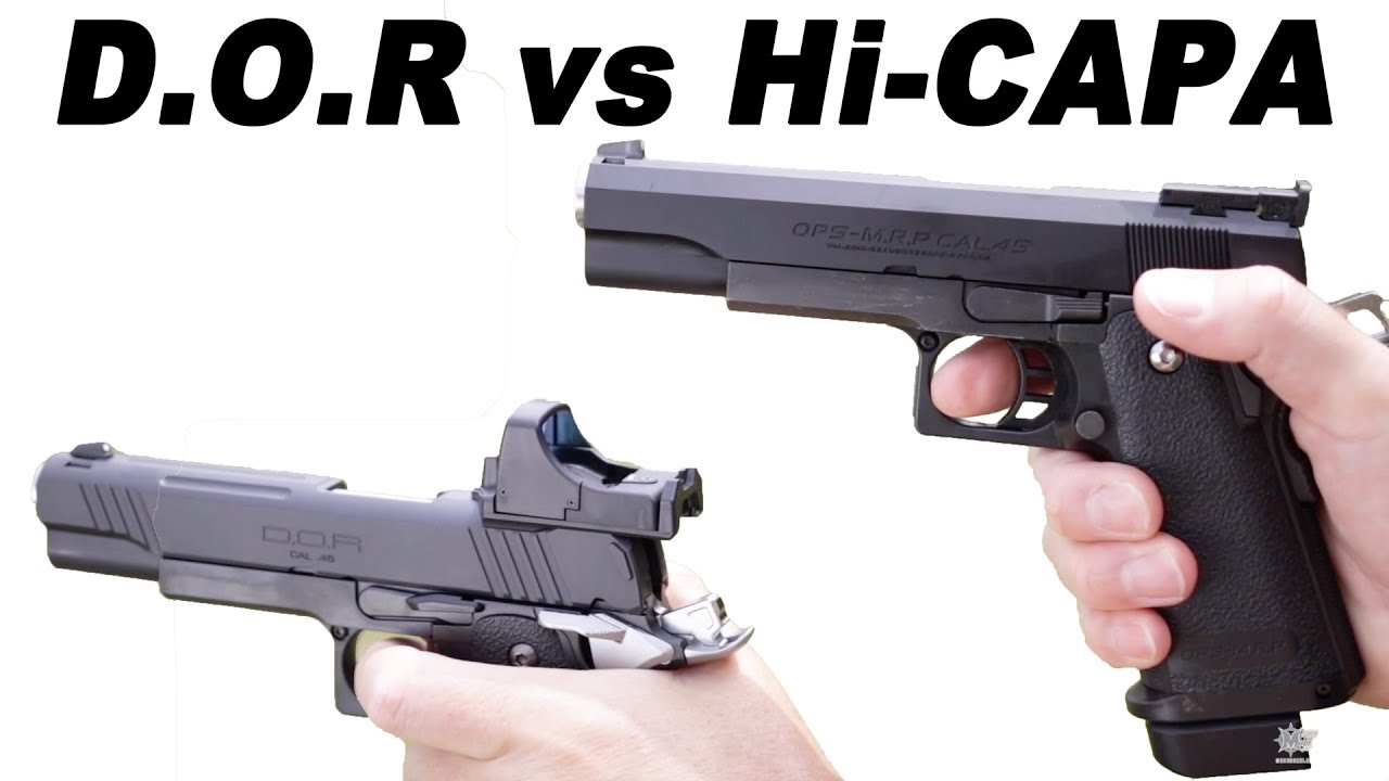 ハイキャパ D.O.R 東京マルイ ガス銃 ハイキャパ比較 飛距離 燃費比較 マック堺 レビュー