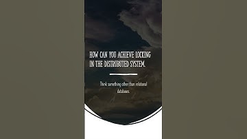 Distributed Locking #education #coding #exam #programming #engineering #systemdesign