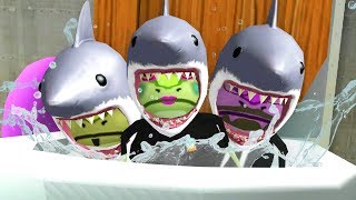 SHARK FROGS FLUSHED DOWN THE MAGIC TOILET! - Amazing Frog - Part 131 | Pungence