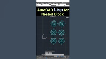 AutoCAD AutoLisp for Nested Blocks | #autocad #lisp #autolisp #hvac #mep