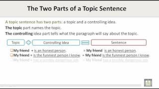 Scientific English | C1-L3 | Topic, Supporting and Concluding  Sentences - 1