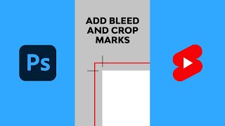 How to Add Bleed and Crop Marks in Photoshop #shorts screenshot 3