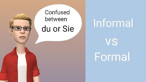 Formal vs Informal in German | Sie vs du | A1 Level | Beginners