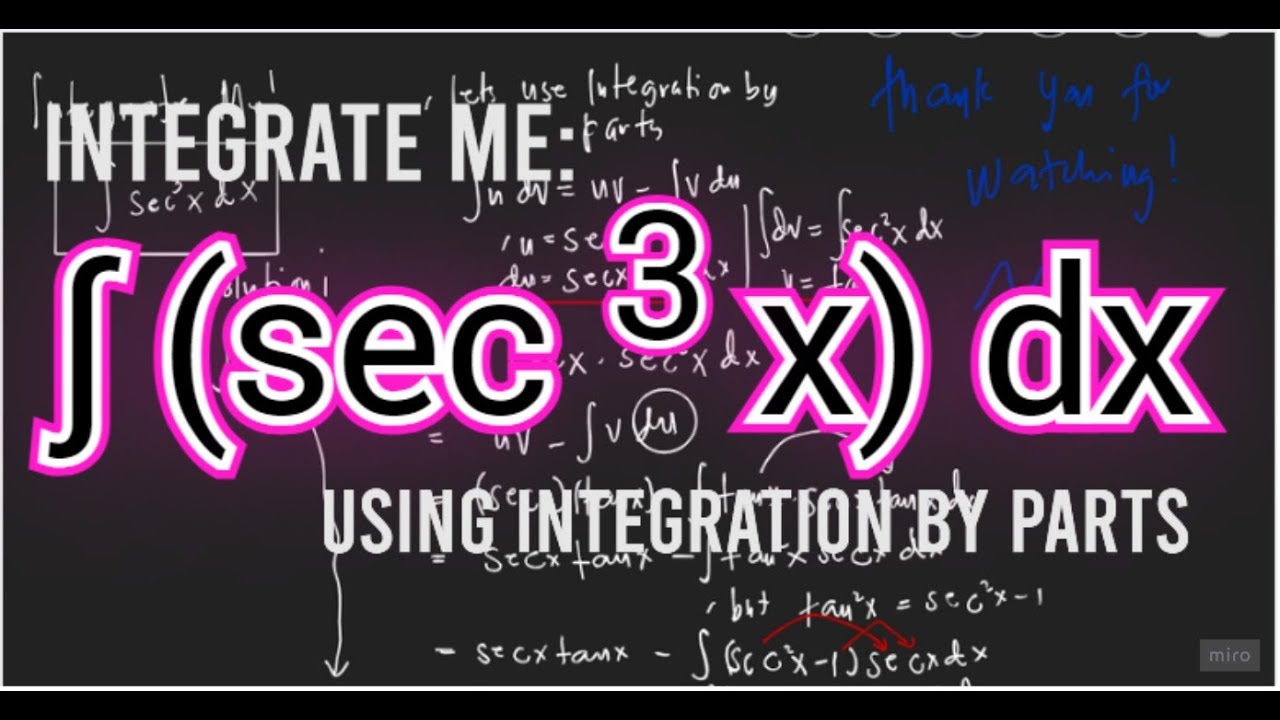 Integral Calculus Integration By Parts Of Sec 3 X Dx Trigonometric integral-calculus-integration-by-parts-of-sec-3-x-dx-trigonometric