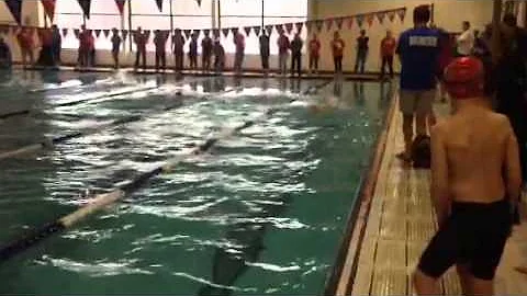 Katie Swims Fly for Sudbury Swim Team 2-9-14