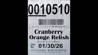 Sandridge Crafted Foods Cranberry Orange Relish Review