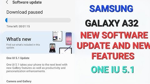 Samsung galaxy A32 New Software update one ui 5.1 / Samsung galaxy A32 new update