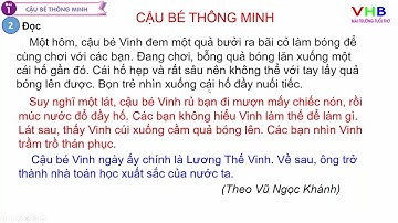 Tiếng Việt lớp 1 Tập 2   Bài 1 Cậu bé thông minh tiet 1,2  Kết nối tri thức với cuộc sống