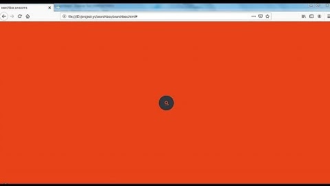 Awesome Searchbox on Hover using Html+Css only.