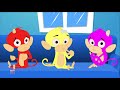 lima monyet kecil | lagu anak-anak | Five Little Monkeys