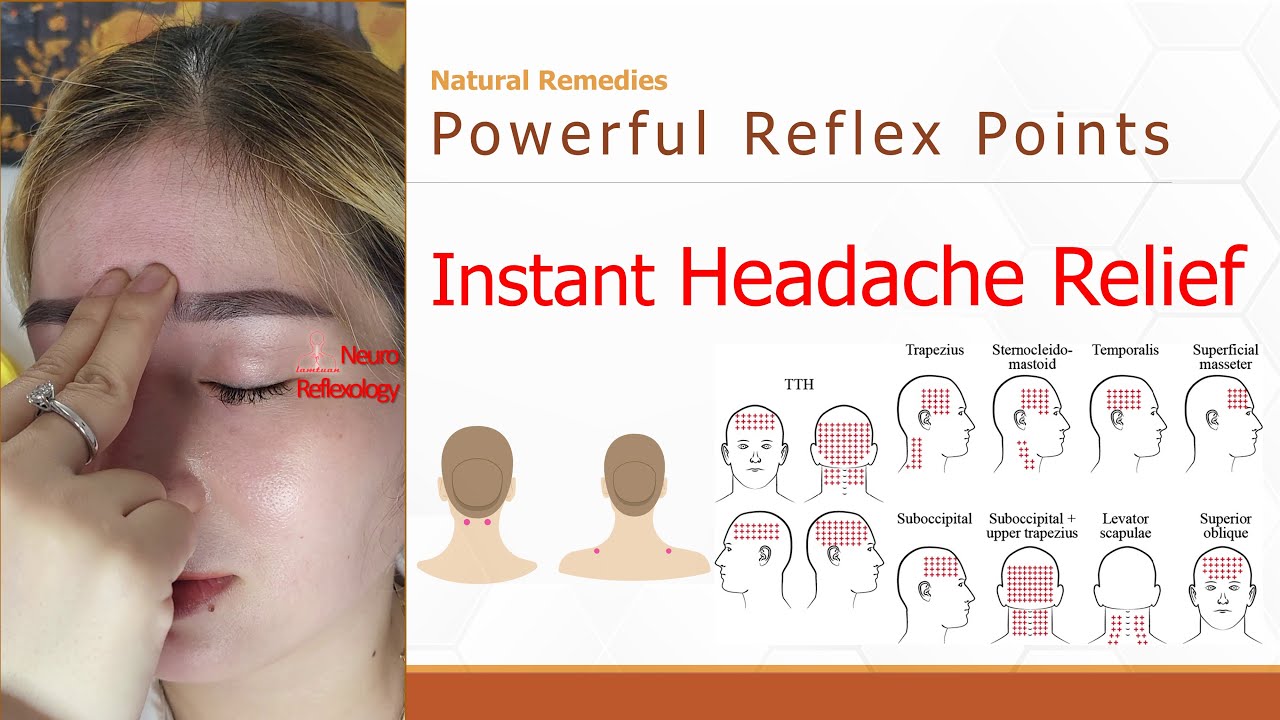 Headaches: DIY powerful reflex Instant Fix headaches #headache # ...