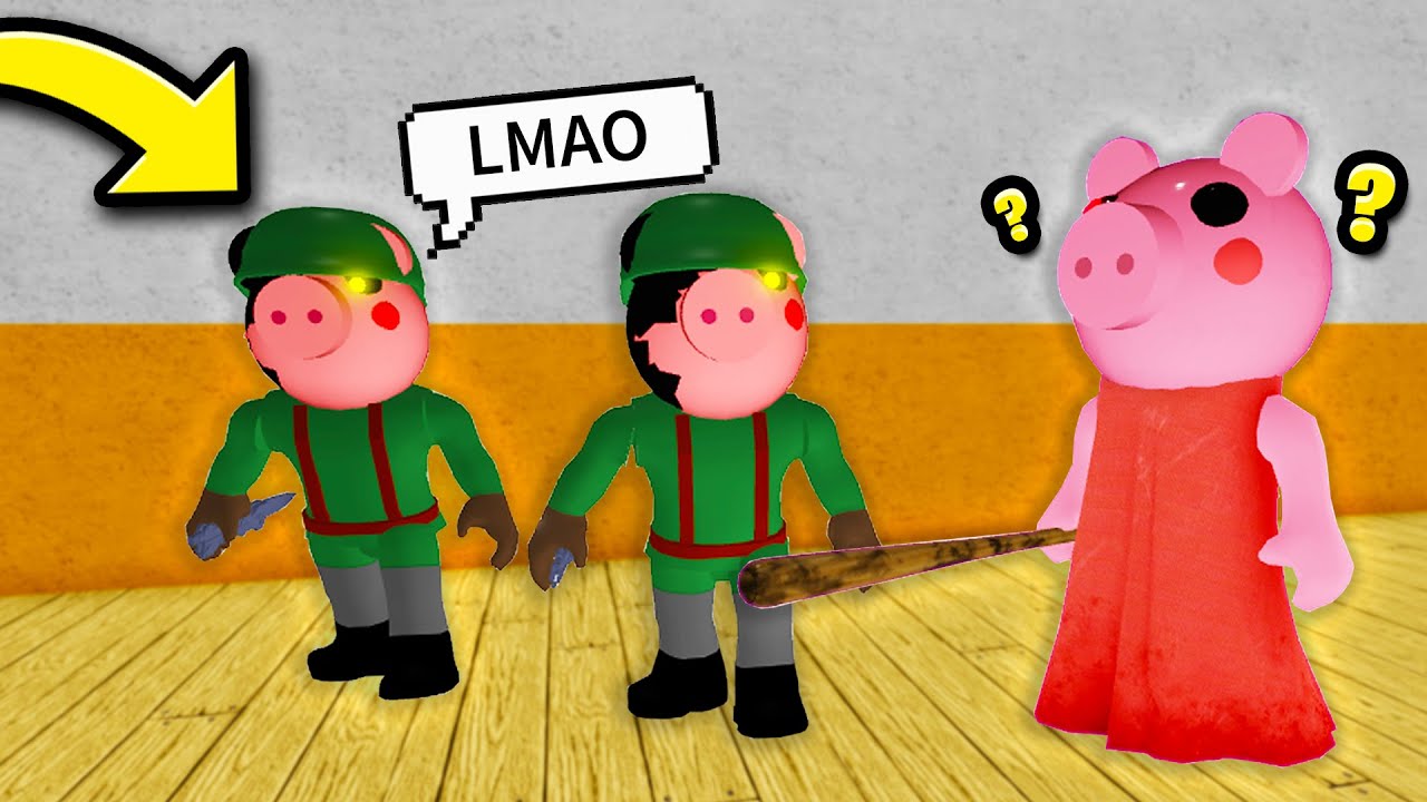 i used a fake Roblox Piggy disguise to troll a youtuber..