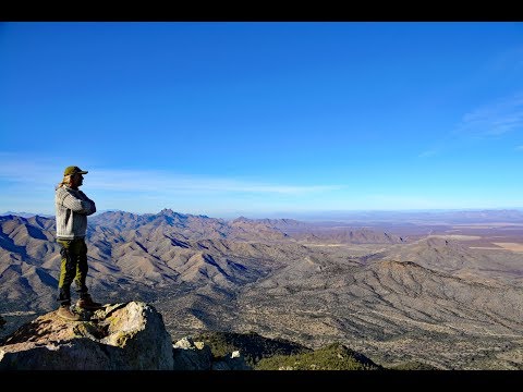 Hiking to the summit of Silver Peak, Portal, Arizona January 19, 2018