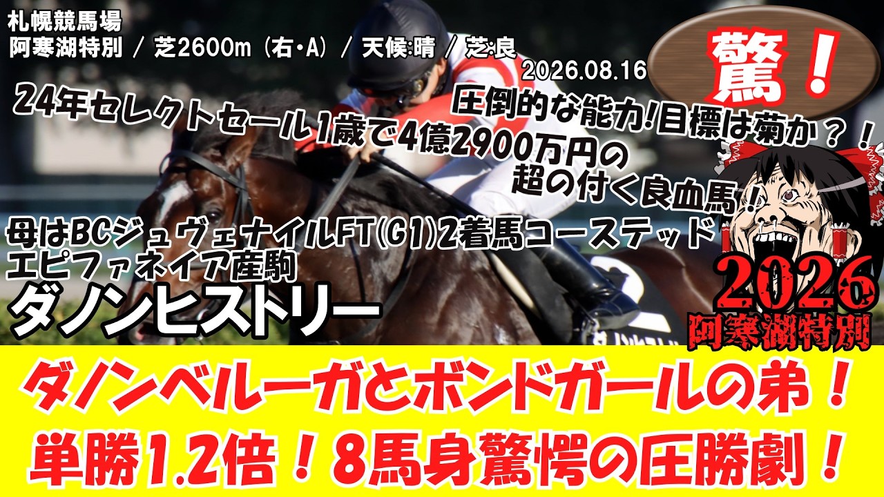 【期限切れ単勝馬券】　阿寒湖特別　2002 ファインモーション　ウマ娘 競馬】 驚き！ダノンベルーガとボンドガールの弟！単勝1.2倍！8馬身