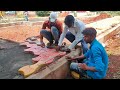 Placing of footpath paver blocks with cost of construction