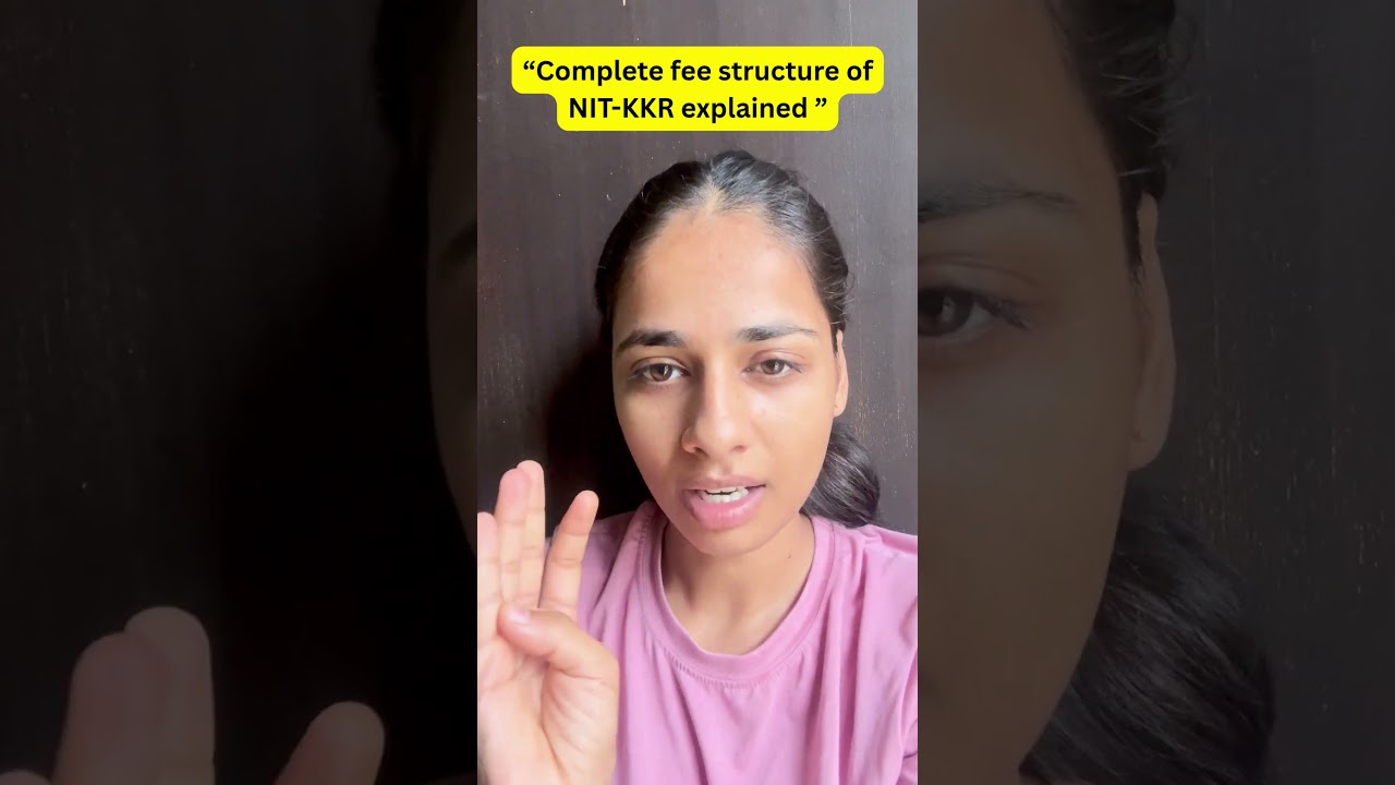 " Total fee structure of NIT KKR explained". 