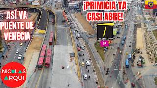 ¡ACABA LA ESPERA! Avanza Apertura del Puente de Venecia Troncal TransMilenio Avenida 68 TIENE FECHA
