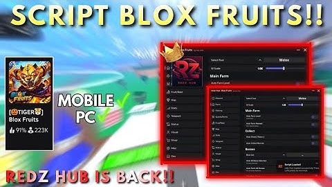 Original Redz Hub Is Back!! *NO KEY* Delta Update Script Blox Fruits Auto Farm, Auto Mirage