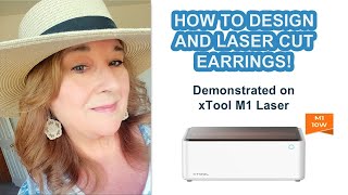xTool M1 Design and Laser Cut Earrings Desk Top Laser Machine