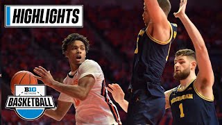 Michigan at Illinois | Extended Highlights | Big Ten Men's Basketball | March 2, 2023
