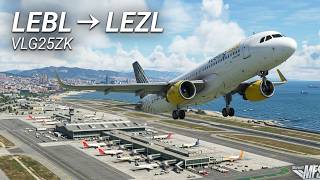 MSFS 2024  Real OPS | Барселона (LEBL) → Севилья (LEZL) | A320 Fenix | Рейс VLG25ZK