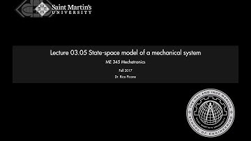 03.05 State-space model of a mechanical system